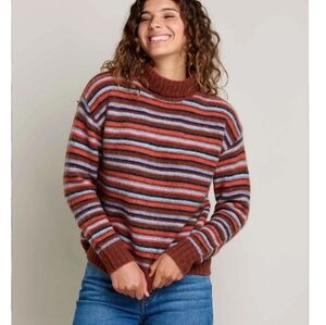 Toad and Co. Toddy T-Neck Sweater Gourd Small